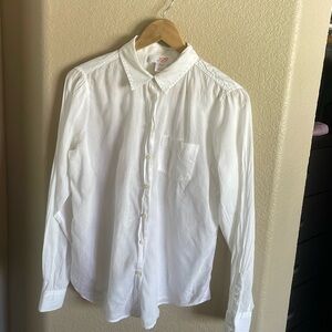 Joe Fresh Women’s White Casual Button Down Shirt Size M